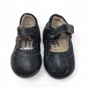 Itzy Bitzy Black Mary Jane Infant Baby Shoes Flats Size 5